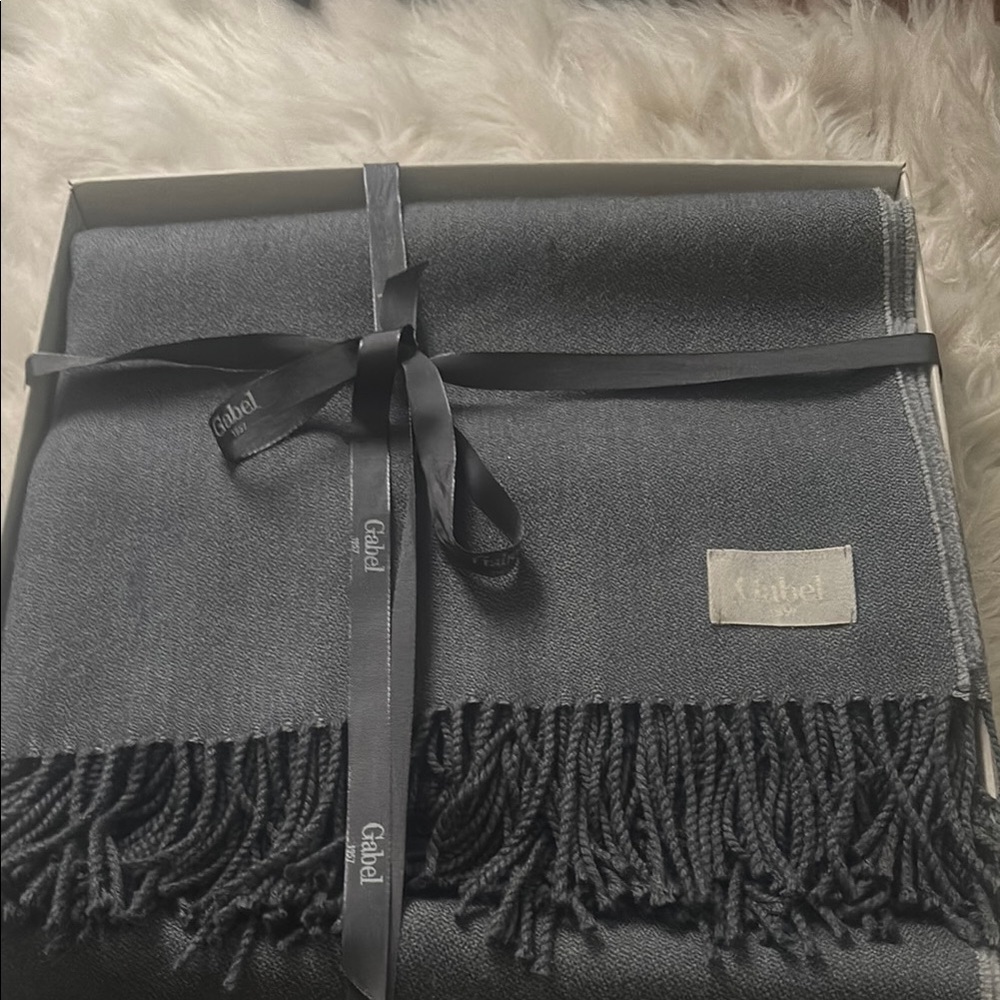 Gabel 1957 Throw/Scarf/Wrap Charcoal Gray -